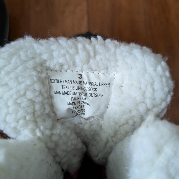 Cat & Jack Girls size 3 Pink Snow Boots - Picture 6 of 6